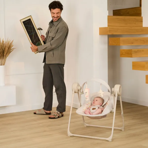 Hojdačka Kinderkraft Swingee Grey