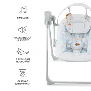 Hojdačka Kinderkraft Swingee Grey