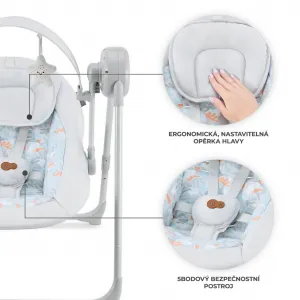 Hojdačka Kinderkraft Swingee Grey