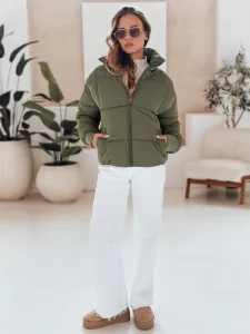 Zelená dámska zimná bunda VIBEGIRL
