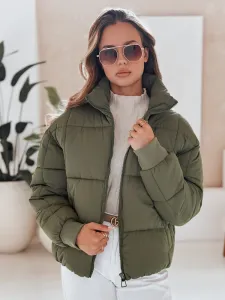 Zelená dámska zimná bunda VIBEGIRL