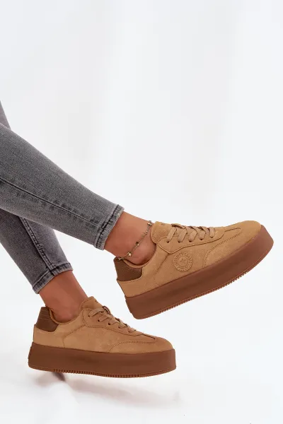 BIG STAR SHOES Dámske tenisky na platforme Panterka Big Star