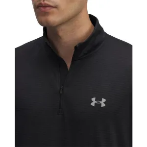 Under Armour LAUNCH 1/4 ZIP Pánske bežecké tričko, čierna, veľkosť L