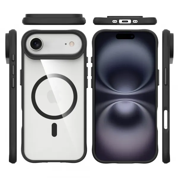 JP MagFit MagSafe puzdro s certifikátom 3M SGS, iPhone Air, čierne