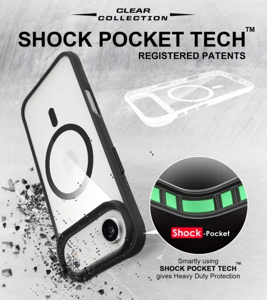 JP MagFit MagSafe puzdro s certifikátom 3M SGS, iPhone Air, čierne
