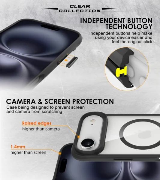 JP MagFit MagSafe puzdro s certifikátom 3M SGS, iPhone Air, čierne