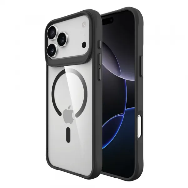 JP MagFit MagSafe puzdro s certifikátom 3M SGS, iPhone 17 Pro, čierne