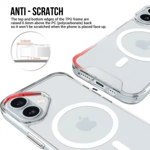 JP MagFit MagSafe obal s 1.2M SGS certifikátom, iPhone 16 Plus, priehľadný