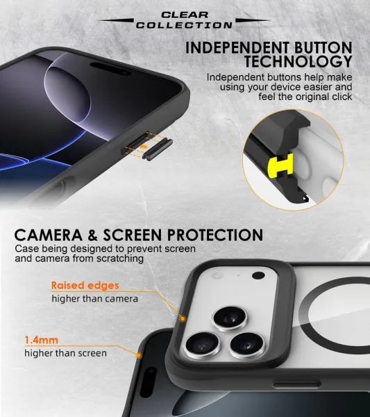 JP MagFit MagSafe puzdro s certifikátom 3M SGS, iPhone 17 Pro, čierne