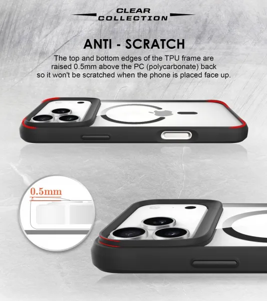 JP MagFit MagSafe puzdro s certifikátom 3M SGS, iPhone 17 Pro, čierne