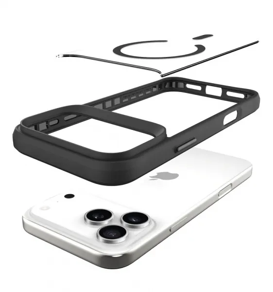 JP MagFit MagSafe puzdro s certifikátom 3M SGS, iPhone 17 Pro, čierne
