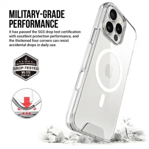 JP MagFit MagSafe obal s 1.2M SGS certifikátom, iPhone 16 Pro Max, priehľadný