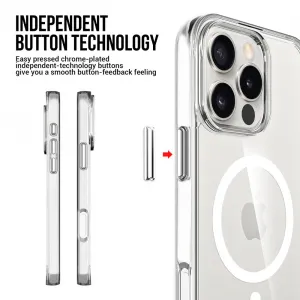 JP MagFit MagSafe obal s 1.2M SGS certifikátom, iPhone 16 Pro Max, priehľadný