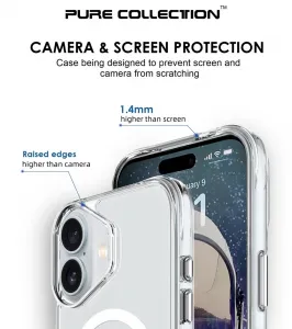 JP MagFit MagSafe puzdro s certifikátom 3M SGS, iPhone 17, transparentné