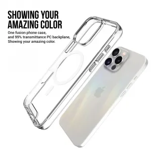 JP MagFit MagSafe obal s 1.2M SGS certifikátom, iPhone 16 Pro Max, priehľadný