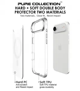 JP MagFit MagSafe puzdro s certifikátom 3M SGS, iPhone Air, priehľadné