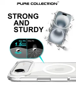 JP MagFit MagSafe puzdro s certifikátom 3M SGS, iPhone Air, priehľadné