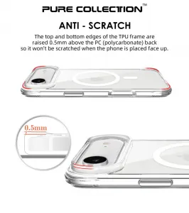 JP MagFit MagSafe puzdro s certifikátom 3M SGS, iPhone Air, priehľadné