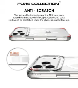 Puzdro JP MagFit MagSafe s certifikátom 3M SGS, iPhone 17 Pro Max, priehľadné
