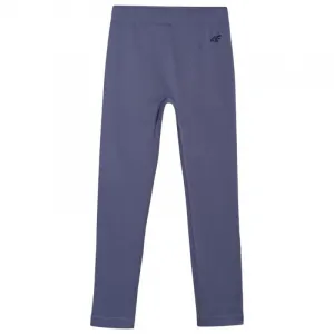 Dievčenské legíny 4F JUNIOR TIGHTS CAS F244-4FJWAW25TTIGF244-32S-DENIM