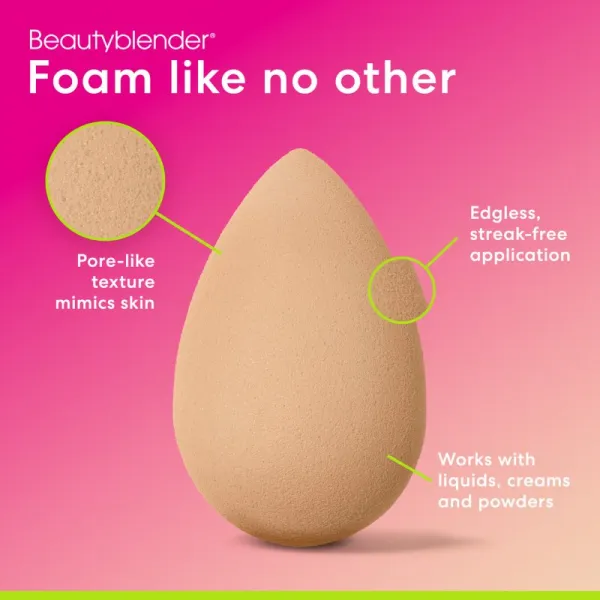 beautyblender® Original hubka na make-up Nude 1 ks