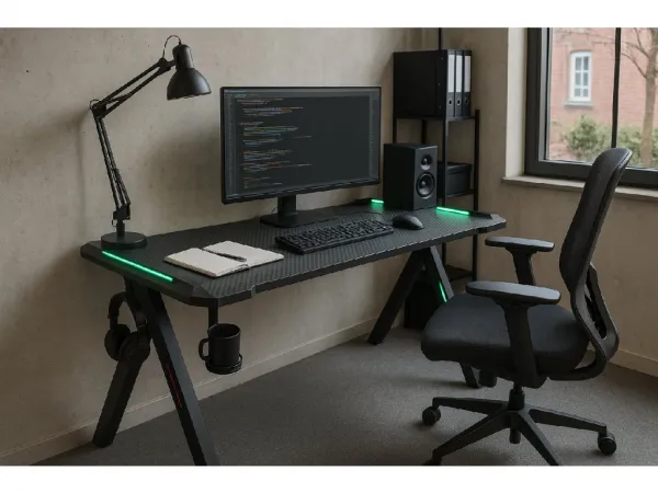 Ekspand Herný stôl s RGB 120x60 BG03 Black