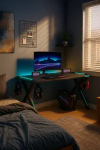 Ekspand Herný stôl s RGB 120x60 BG03 Black