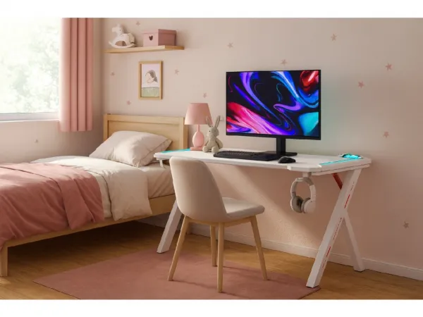 Ekspand Herný stôl s RGB 120x60 BG03 White