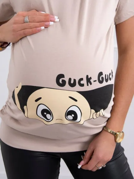 Tehotenské svetlo ružové tričko Veľkosť: L