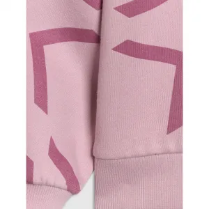 Dievčenská mikina s kapucňou 4F JUNIOR SWEATSHIRT F1937-4FJWAW25TSWSF1937-56A-LIGHT PINK ALLOVER