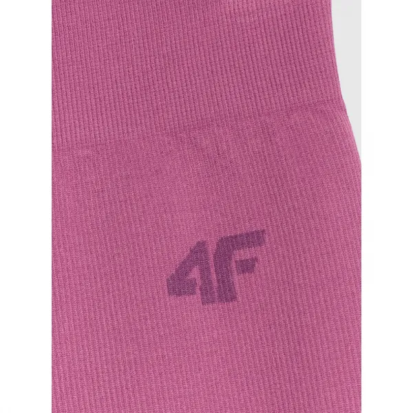 Dievčenské legíny 4F JUNIOR TIGHTS CAS F244-4FJWAW25TTIGF244-53S-DARK PINK
