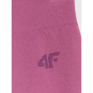 Dievčenské legíny 4F JUNIOR TIGHTS CAS F244-4FJWAW25TTIGF244-53S-DARK PINK