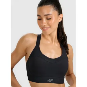 Dámska tréningová športová podprsenka 4F SPORT BRA F180-WAW25USBAF180-20S-DEEP BLACK