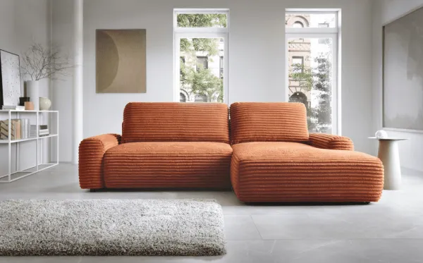 ArtPS Rohová sedacia súprava CORD | pravá Farba: Ambience 01