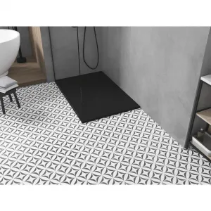 MEXEN/S - Toro obdĺžniková sprchová vanička SMC 100 x 90, čierna, mriežka čierna 43709010-B