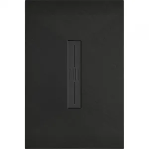 MEXEN/S - Toro obdĺžniková sprchová vanička SMC 100 x 90, čierna, mriežka čierna 43709010-B