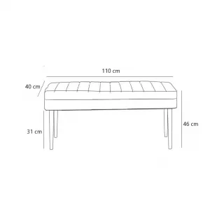Lavica Vina Bench Soho, Walnut