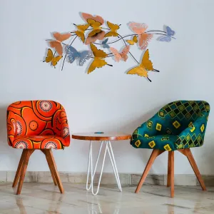 Wallity Nástěnná kovová dekorace Butterflies vícebarevná