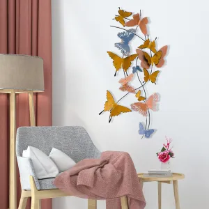 Wallity Nástěnná kovová dekorace Butterflies vícebarevná