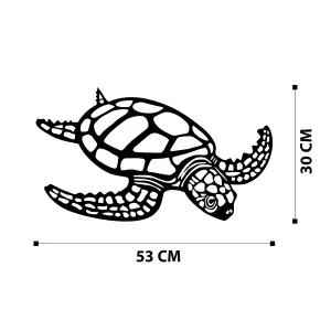 Wallity Nástenná kovová dekorácia Caretta čierna