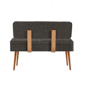 Kalune Design Lavica VINA II s úložným priestorom 110 cm borovica atlantická/antracitová
