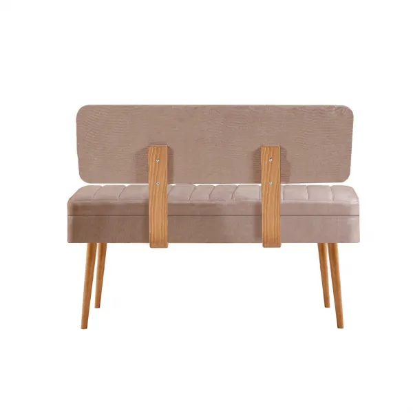 Kalune Design Lavice VINA II s úložným prostorem 110 cm borovice atlantic/béžová