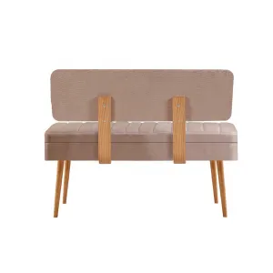 Kalune Design Lavice VINA II s úložným prostorem 110 cm borovice atlantic/béžová