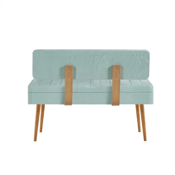 Kalune Design Lavice VINA II s úložným prostorem 110 cm borovice atlantic/pistáciově zelená