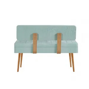Kalune Design Lavice VINA II s úložným prostorem 110 cm borovice atlantic/pistáciově zelená