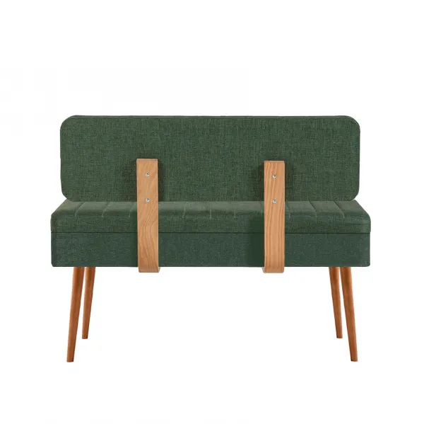 Kalune Design Lavice VINA II s úložným prostorem 110 cm borovice atlantic/tmavě zelená