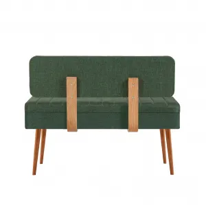 Kalune Design Lavice VINA II s úložným prostorem 110 cm borovice atlantic/tmavě zelená