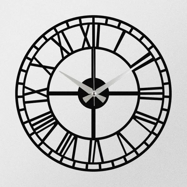 Wallity Nástěnné kovové hodiny Enzoclock S002 černé