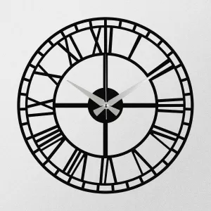 Wallity Nástěnné kovové hodiny Enzoclock S002 černé