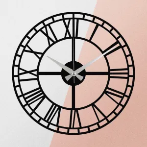 Wallity Nástěnné kovové hodiny Enzoclock S002 černé